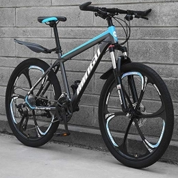 Breeze  BREEZE 26 Inch Mountain Bike Bicycle Adult Student Outdoors Hardtail Mountain Bikes Cycling Road Bikes Exercise Bikes, gray blue, 21 speed