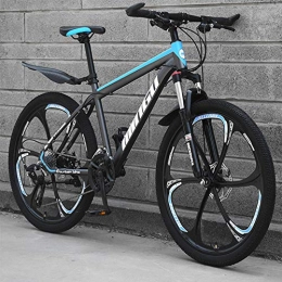 Breeze Mountain Bike BREEZE 26 Inch Mountain Bike Bicycle Adult Student Outdoors Hardtail Mountain Bikes Cycling Road Bikes Exercise Bikes, gray blue, 24 speed