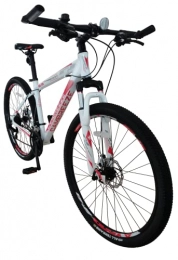 Cambreeze Mountain Bike Cambreeze Unisex's Mountain Bike / Bicycles 27.5'' Wheel Lightweight Aluminium Frame 21 Speeds Shimano Disc Brak, White