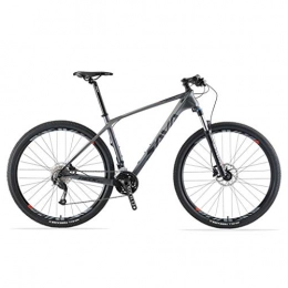 SJWR Mountain Bike Carbon Fiber Mountain Bike, DECK2.0 MTB 26" / 27.5" / 29" Complete Hard Tail Mountain Bicycle 27 Speed with M2000 Group Set, Gray, 26 inches