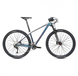 BIKERISK Mountain Bike Carbon Fiber Mountain Bike with Front Suspension, Featuring 15 / 17 / 19-Inch / Medium Aluminum Frame And 22 / 33-Speed Drivetrain with 27.5 / 29-Inch Wheels And Mechanical Disc Brakes Silver, 22speed, 2919