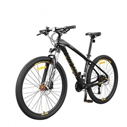 CDDSML 27speed Variable Speed Mountain Bike 27.5 Inch Lightweight Adult Road Bicycle Men Outdoor Sports Racing Ride-Black Golden_27.5 Inch(162-195cm)_27 Speed