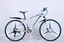 Chenbz Bike Chenbz 26In 27Speed Mountain Bike for Adult, Lightweight Aluminum Alloy Full Frame, Wheel Front Suspension Mens Bicycle, Disc Brake (Color : Blue, Size : A)