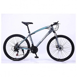 Chenbz Bike Chenbz Outdoor sports Mountain Bike 24 Speeds Mens HardTail Mountain Bike 26" Tire And 17 Inch Frame Fork Suspension with Lockout Bicycle Mechanical Dual Disc Brake (Color : Grey, Size : 21 Speed)