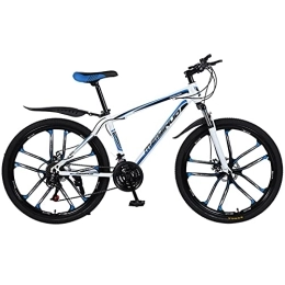 FAXIOAWA Mountain Bike Children's bicycle 26 Inch Mountain Bike, Adults Mountain Trail Bicycle High Carbon Steel Bold Suspension Frame 27 Speed ​​Dual Disc Brake for Men and Women ( Color : Style2 , Size : 26inch21 speed )