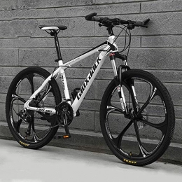 CHJ Mountain Bike CHJ 26-Inch Hard-Tail Bicycle, Adult Male and Female Cross-Country Mountain Bike, 21-Speed Dual-Disc Brake Shock Absorption, Outdoor Exercise for Teenagers, 1