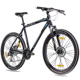 CHRISSON Bike Chrisson Cutter 26-Inch MTB Mountain Bike 1.0 Aluminium with 24G Acera Matt Black, 53 cm