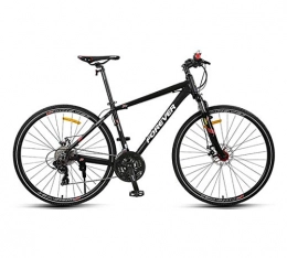 Creing Bike City Bike 27-Speed Commuter Bicycle Aluminum Alloy Brake For Unisex Adult, black