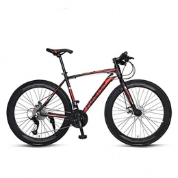 Creing Mountain Bike City Bike 27-Speed Fold Bicycle With Mechanical Disc Brake For Unisex Adult, red