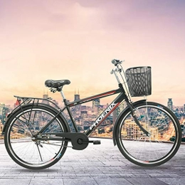 HUWAI Bike City Bike, Classic, Lightweight, Commuting Bicycle, Unfolding Bike with Professional Shifting, Bike Mens and Womens Hybrid Retro-Styled Cruiser, Step-Over or Step-Through frame option