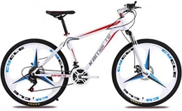 Generic Mountain Bike Comfort & Cruiser Bikes Kids' Bikes Unisex Commuter City Hardtail Bike 24 Inch Wheel 27 Speed Off-road Mens MTB (Color : White blue)-White_Red