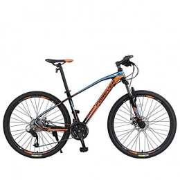 BLTR Mountain Bike Convenient Adult Student Off-road Mountain Bike 27.5 Inch Wheel 27 30 Speed Road Bicycle Men Women Racing Ride Sports Cycling (Color : Blue Oil disc brake, Size : 27 Speed)