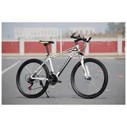 COSCANA Mountain Bike COSCANA 21-27 Speed 26" Mountain Bike High Carbon Steel Frame With Front Suspension Disc Brake Outdoor Bikes For Men And WomenGold-21 Speed