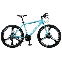COSCANA Mountain Bike COSCANA 21-30 Speed Mountain Bikes, 26 Inch MTB, High Carbon Steel Frame Mountain Bicycle With Dual Disc Brake For Men And WomenBlue-30 Speed
