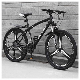 COSCANA Mountain Bike COSCANA 26 Inch Mountain Bike, Front Suspension 21-27 Speed High-Tensile Carbon Steel Frame MTB With Dual Disc Brake For Adult And TeensBlack-21 Speed
