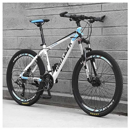 COSCANA Bike COSCANA Adult Mountain Bikes 26 Inch 21-30 Speed Mountain Bike Front Suspension MTB Bikes For Men And Women With Double Disc BrakeBlue-30 Speed