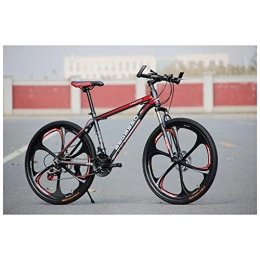 COSCANA Bike COSCANA Mountain Bike 26" 21-27 Speed Suspension Fork Anti-Slip Outdoor Bicycle With Dual Disc Brake And High Carbon Steel Frame MTBRed-24 Speed