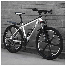 COSCANA Bike COSCANA Mountain Bike, 26 Inch Wheels 21-30 Speed Bicycle, Adult Teens Bicycle Front Suspension, MTB Bikes For Men And Women OutdoorWhite-30 Speed