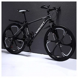 COSCANA Mountain Bike COSCANA Mountain Bike Hardtail With 26 Inch Wheels, 17" Frame MTB Bicycle With Dual Disc Brakes, Adult Bike For Men And Women With Front SuspensionBlack-27 Speed