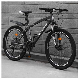 COSCANA Mountain Bike COSCANA Mountain Bike With 17" Frame Front Suspension, 21-27 Speed MTB, Dual Disc Brakes Mountain Bicycle For Men Women AdultGray-27 Speed