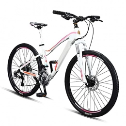 COUYY Mountain Bike COUYY Bicycle mountain bike adult student female variable speed off-road racing 27-speed aluminum alloy bike, Pink