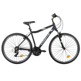 Coyote Bike Coyote PATHWAY Women's Front Suspension MTB Bike With 700C Wheels 15-Inch Frame, 21-Speed Shimano Gearing & Shimano EZ Fire Shifters, V-brake, BLACK Colour