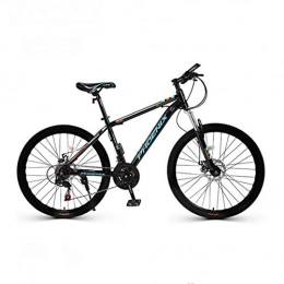 CPY-EX Mountain Bike CPY-EX 26 Inch Men's Mountain Bikes, High-Carbon Steel Hardtail Mountain Bike, Mountain Bicycle with Front Suspension Adjustable Seat, 24 Speed, Black Spoke, A