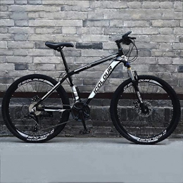 CPY-EX Bike CPY-EX 26 Inch Mountain Bikes, Dual Disc Brake Mountain Bike, Mens Women High-Carbon Steel All Terrain Alpine Bicycle, 21 / 24 / 27 / 30 Speed, Spoke, C, 24