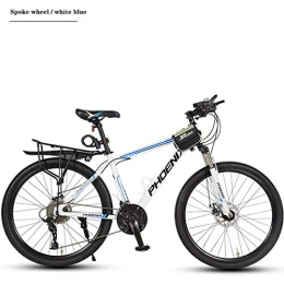 CPY-EX Bike CPY-EX Mountain Bike Bicycle, PVC And All Aluminum Pedals, Aluminum Alloy Frame, Double Disc Brake, 26 Inch Wheels, 21 / 24 / 27 / 30 Speed, Spoke Wheel, B, 21