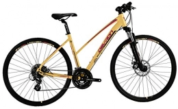 DEVRON Bike Cross LK2, 8 28 Inch 52 cm Woman 24SP Disc Brake Yellow