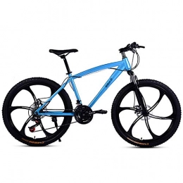 CXSMKP Bike CXSMKP Mountain Bike for Adult, 21 Speed 26 Inch Lightweight Mountain Bikes Dual Disc Brakes Suspension Fork with Hydraulic Damping Wheel, 4Colour Option, Blue, 6