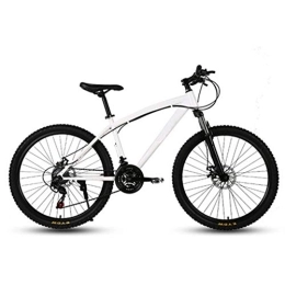 D&XQX Mountain Bike D&XQX 26 Inch Mountain Bikes, Dual Disc Brake Hardtail Mountain Bike, Mens Women High-Carbon Steel All Terrain Alpine Bicycle Anti-Slip Bikes, 27 speed