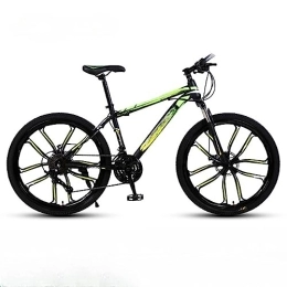 DADHI  DADHI 26-inch Outdoor Mountain Bike, Shock-absorbing Bicycle, High Carbon Steel Frame, for Men Women, Load-bearing 120kg (cyan 24 speeds)