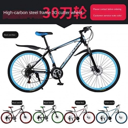 Dafang Mountain Bike Dafang Mountain bike shock absorber bicycle 26 inch disc brake 21 speed student car adult bicycle mountain bike-Carbon steel 30_26 inch 24 speed