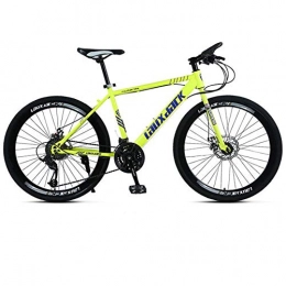 DGAGD Bike DGAGD 24 / 26 inch mountain bike bicycle male and female variable speed road racing light bicycle spoke wheel-yellow_24 inches