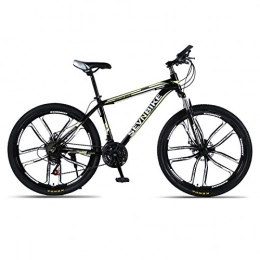 DGAGD Bike DGAGD 24-inch aluminum alloy frame mountain bike variable speed ten-wheel road bike-Black and yellow_21 speed