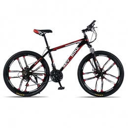 DGAGD Bike DGAGD 24-inch aluminum alloy frame mountain bike variable speed ten-wheel road bike-Black red_27 speed