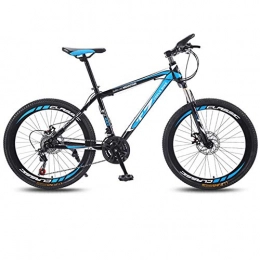 DGAGD Mountain Bike DGAGD 24 inch bicycle mountain bike adult variable speed light bicycle 40 cutter wheels-Black blue_21 speed