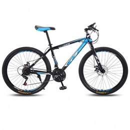 DGAGD Bike DGAGD 24 inch bicycle mountain bike adult variable speed light bicycle spoke wheel-Black blue_24 speed