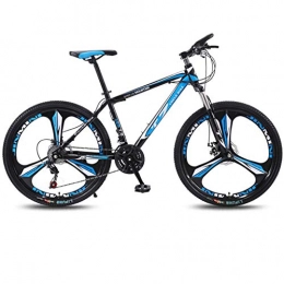 DGAGD Mountain Bike DGAGD 24 inch bicycle mountain bike adult variable speed light bicycle tri-cutter-Black blue_21 speed