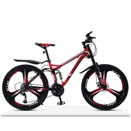DGAGD Bike DGAGD 24 inch downhill soft tail mountain bike variable speed adult three-wheeled bicycle-red_30 speed