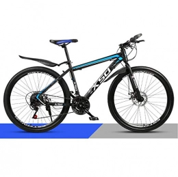 DGAGD Mountain Bike DGAGD 24 inch mountain bike adult male and female variable speed light road racing spoke wheel-Black blue_24 speed