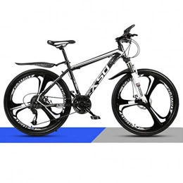 DGAGD Bike DGAGD 24 inch mountain bike adult men and women variable speed light road racing three-knife wheel No. 1-Black and white_21 speed