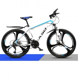 DGAGD Bike DGAGD 24 inch mountain bike adult men and women variable speed light road racing three-knife wheel No. 1-White blue_24 speed