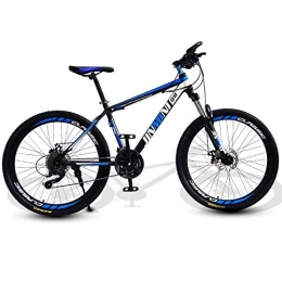 DGAGD Bike DGAGD 24 inch mountain bike adult men and women variable speed mobility bicycle 40 cutter wheels-Black blue_27 speed