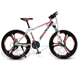 DGAGD Bike DGAGD 24 inch mountain bike adult men and women variable speed transportation bicycle three-knife wheel-White Red_21 speed
