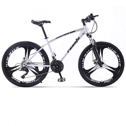 DGAGD Mountain Bike DGAGD 24 inch mountain bike adult tri-pitch one-wheel variable speed dual-disc bicycle-Silver_30 speed