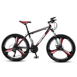DGAGD Mountain Bike DGAGD 24-inch mountain bike aluminum alloy cross-country lightweight variable speed youth three-wheel bicycle for men and women-Black red_21 speed