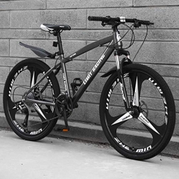 DGAGD Mountain Bike DGAGD 24 inch mountain bike bicycle adult one-wheel variable speed three-wheel bicycle-gray_21 speed