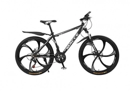 DGAGD Bike DGAGD 24 inch mountain bike bicycle male and female adult variable speed six-wheel shock-absorbing bicycle-Black and white_21 speed